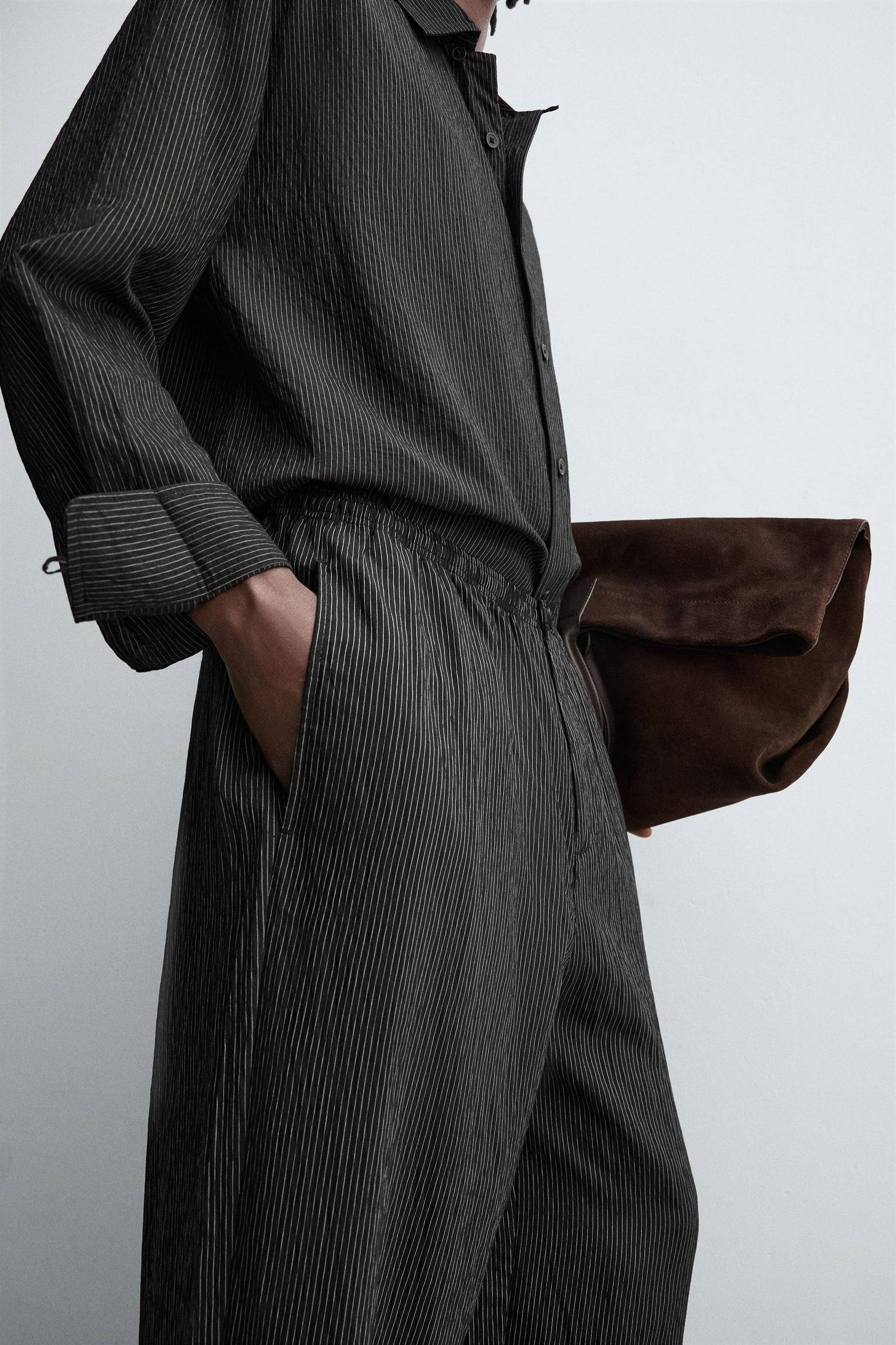 STRIPED FLOWING TROUSERS - Image 6