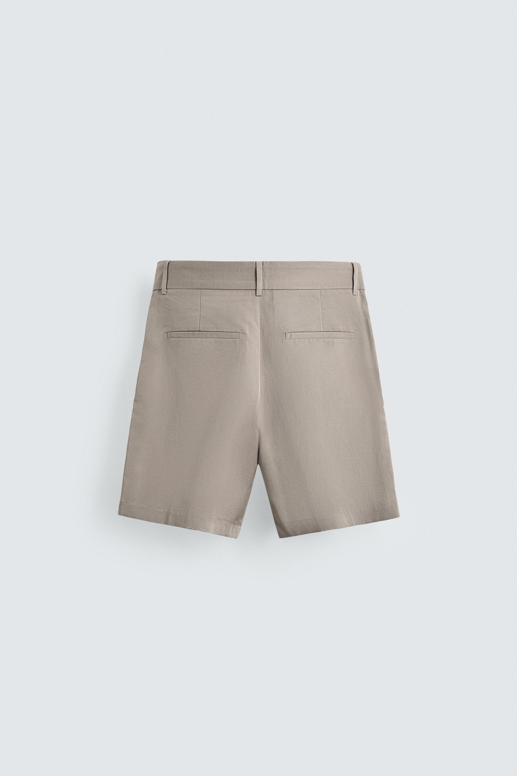 RELAXED FIT PLEATED BERMUDA SHORTS - Image 8