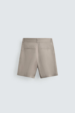 RELAXED FIT PLEATED BERMUDA SHORTS - Image 8