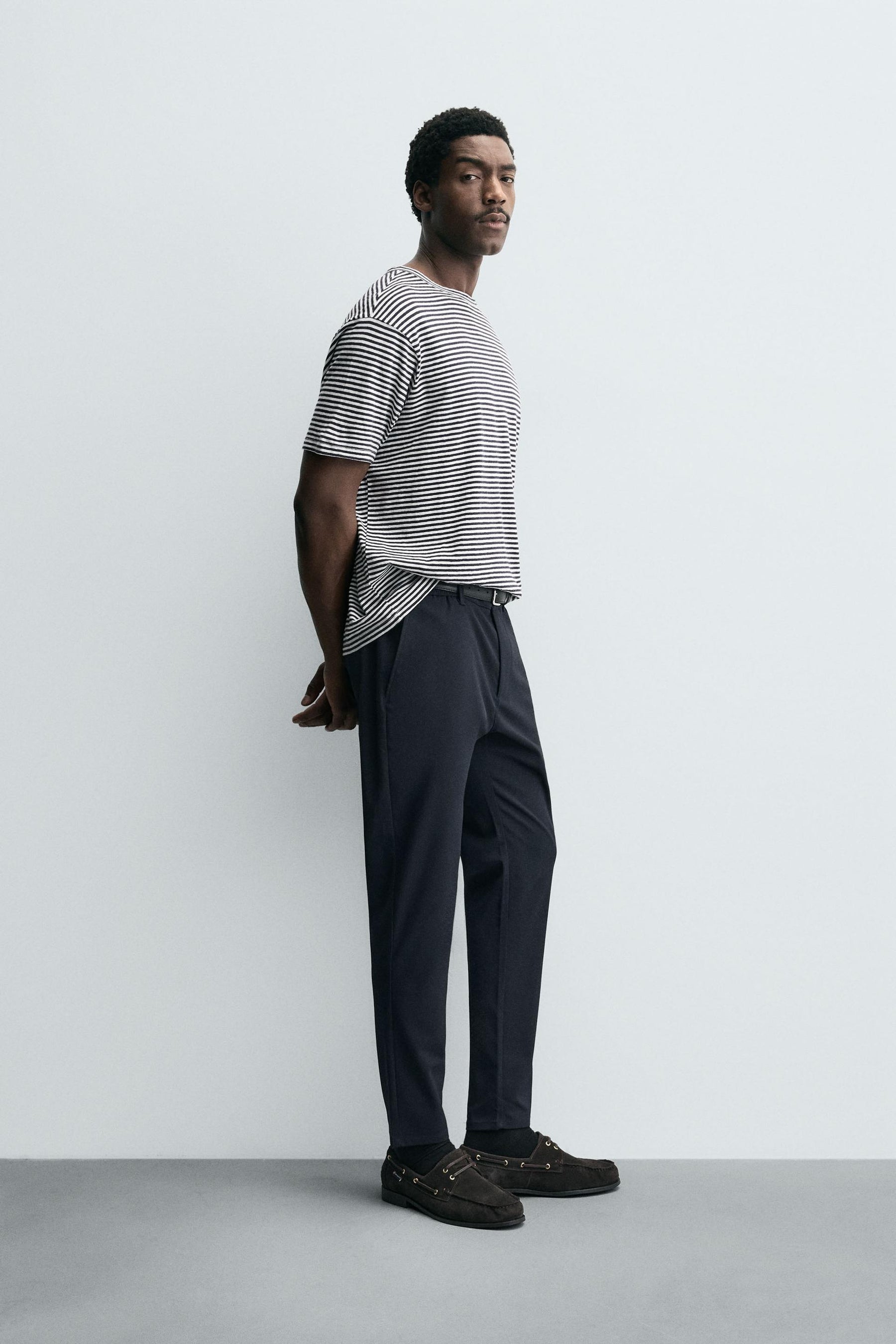 SLIM FIT COMFORT TROUSERS - Image 4