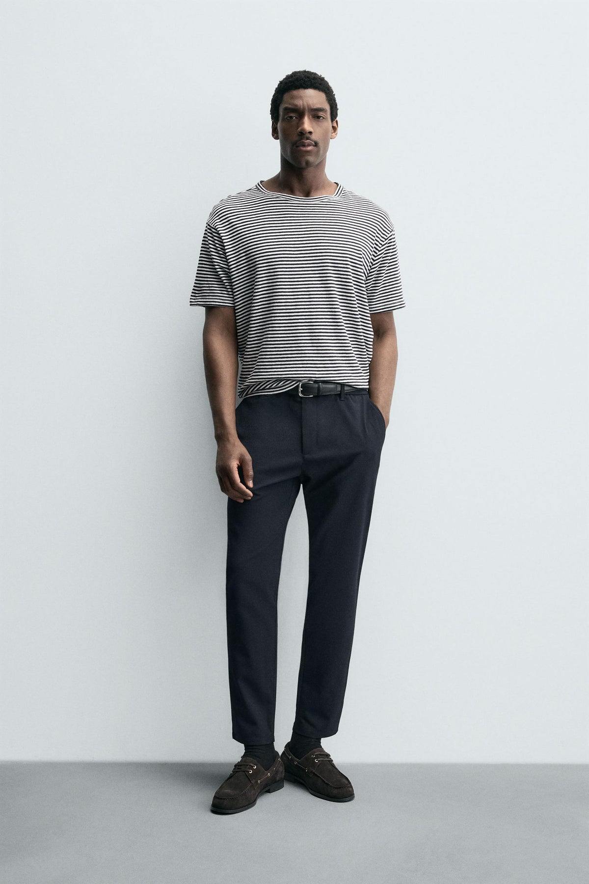 SLIM FIT COMFORT TROUSERS - Image 1