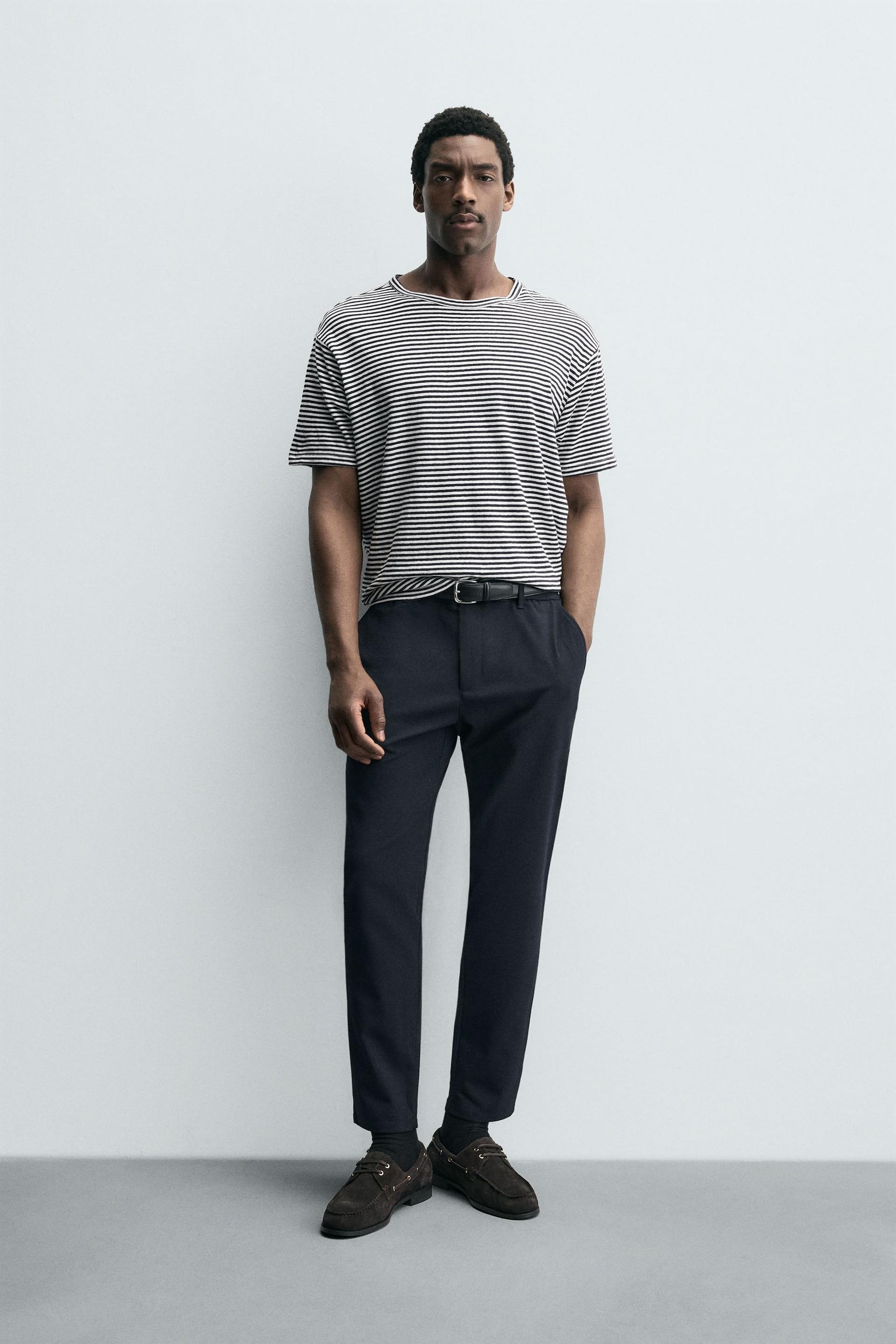 SLIM FIT COMFORT TROUSERS - Image 1