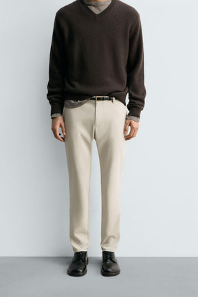 SLIM FIT COMFORT TROUSERS - Image 2