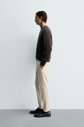 SLIM FIT COMFORT TROUSERS - Image 4