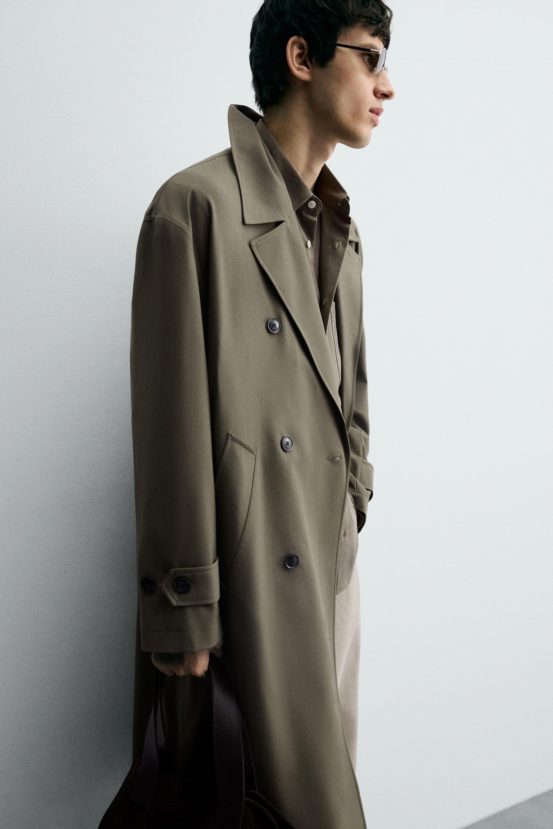 OVERSIZE FLOWING TRENCH COAT - Image 5