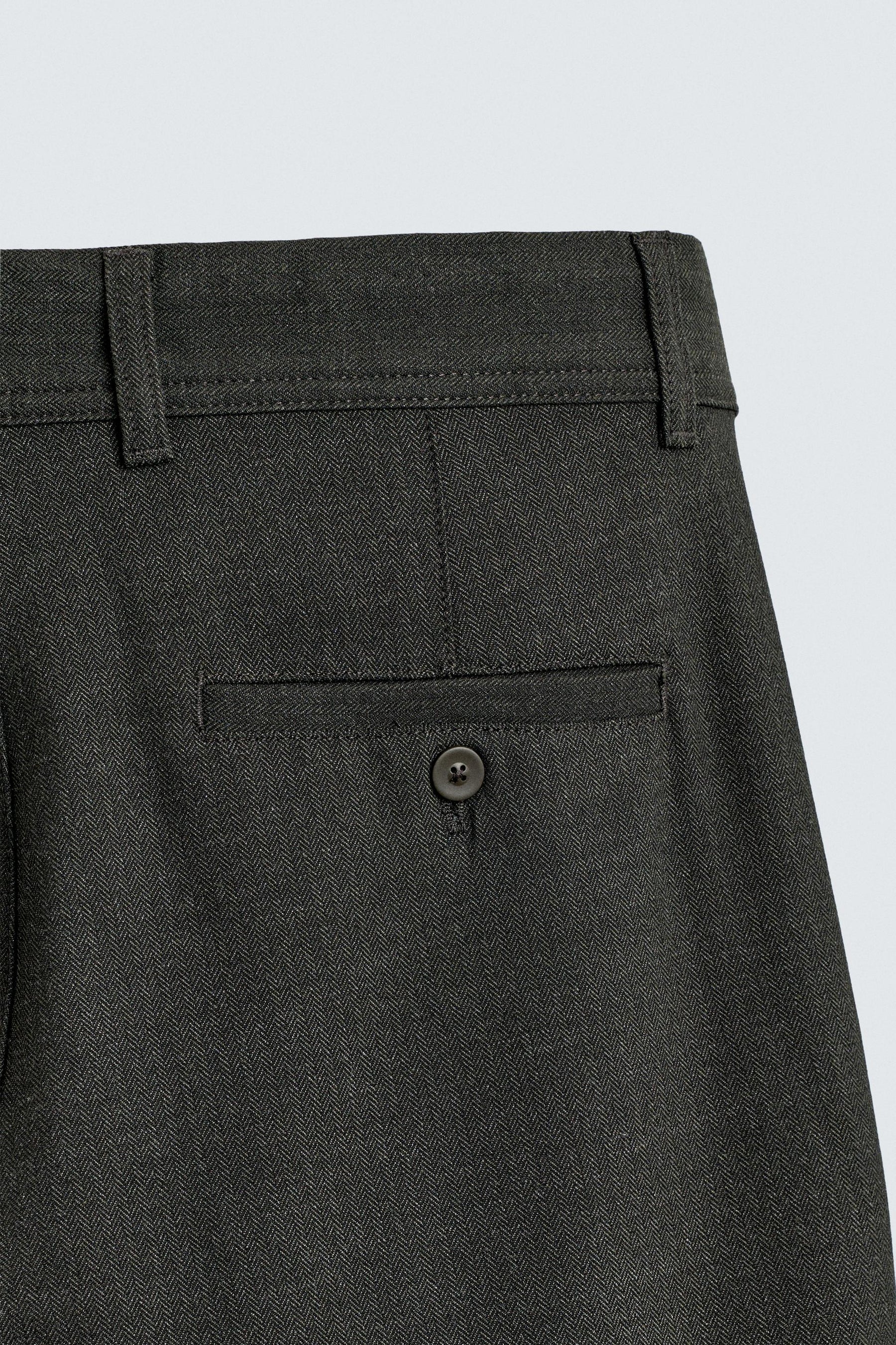 COMFORT TEXTURED CHINO TROUSERS - Image 9