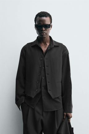 TEXTURED SUIT WAISTCOAT - Image 2