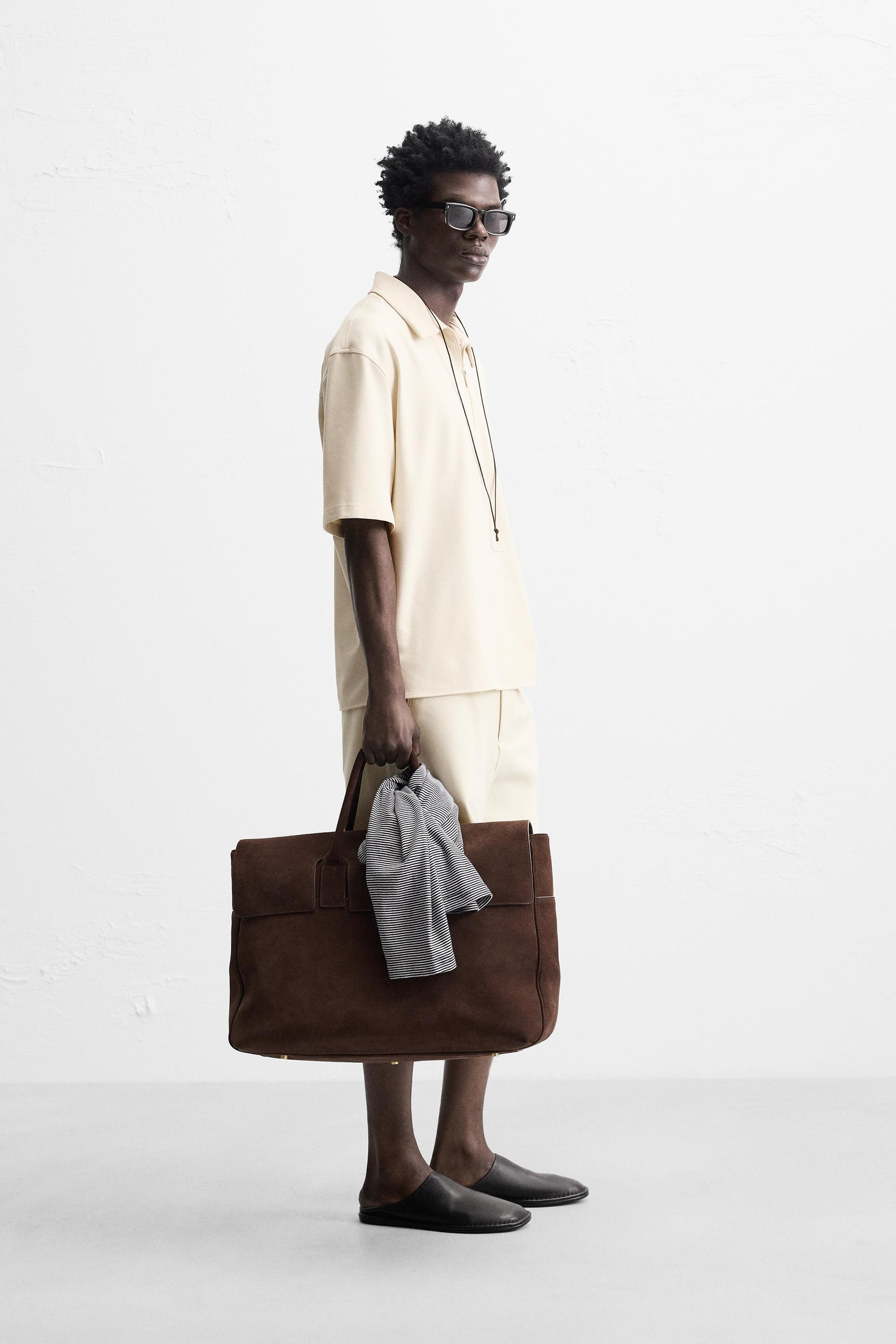 TECHNICAL ZIP-UP POLO SHIRT - Image 4