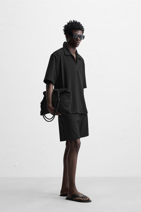 TECHNICAL ZIP-UP POLO SHIRT - Image 4