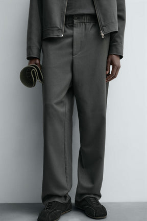 REGULAR FIT JOGGER WAIST TROUSERS - Image 5