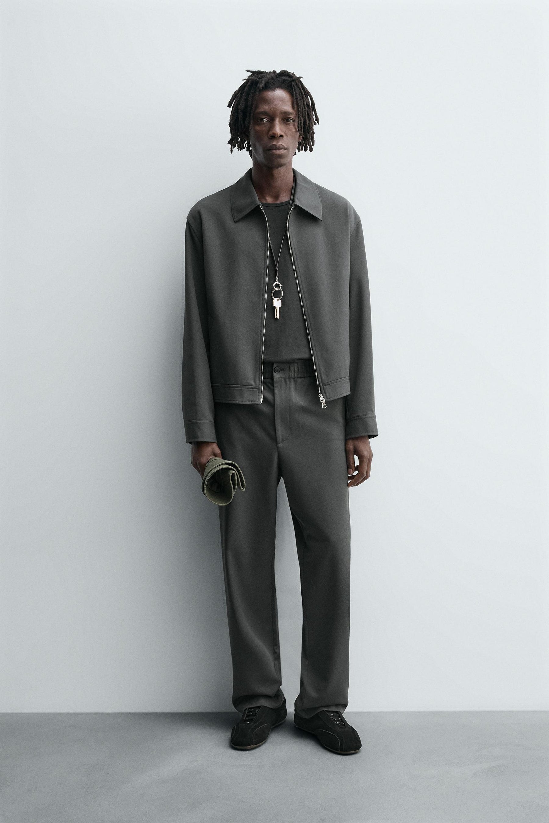 REGULAR FIT JOGGER WAIST TROUSERS - Image 1