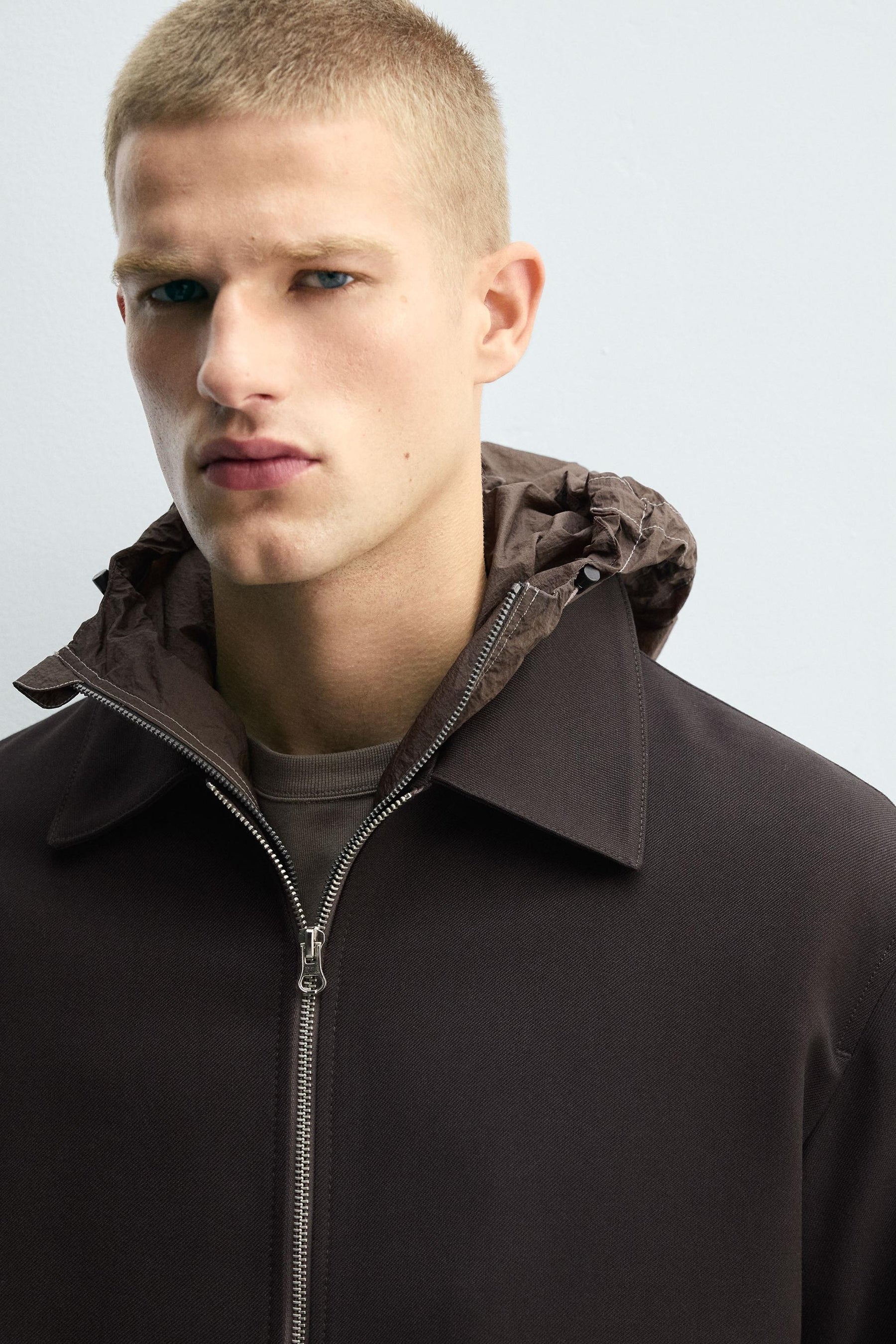 REGULAR FIT ZIP-UP OVERSHIRT - Image 5