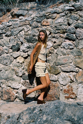 Gehäkelte Rüschenshorts