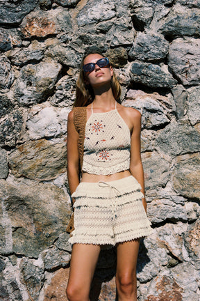 Gehäkelte Rüschenshorts