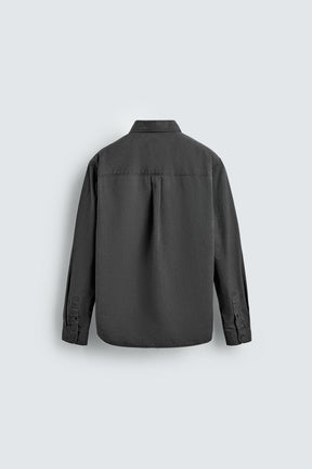 WASHED TWILL TEXTURED SHIRT - Image 6