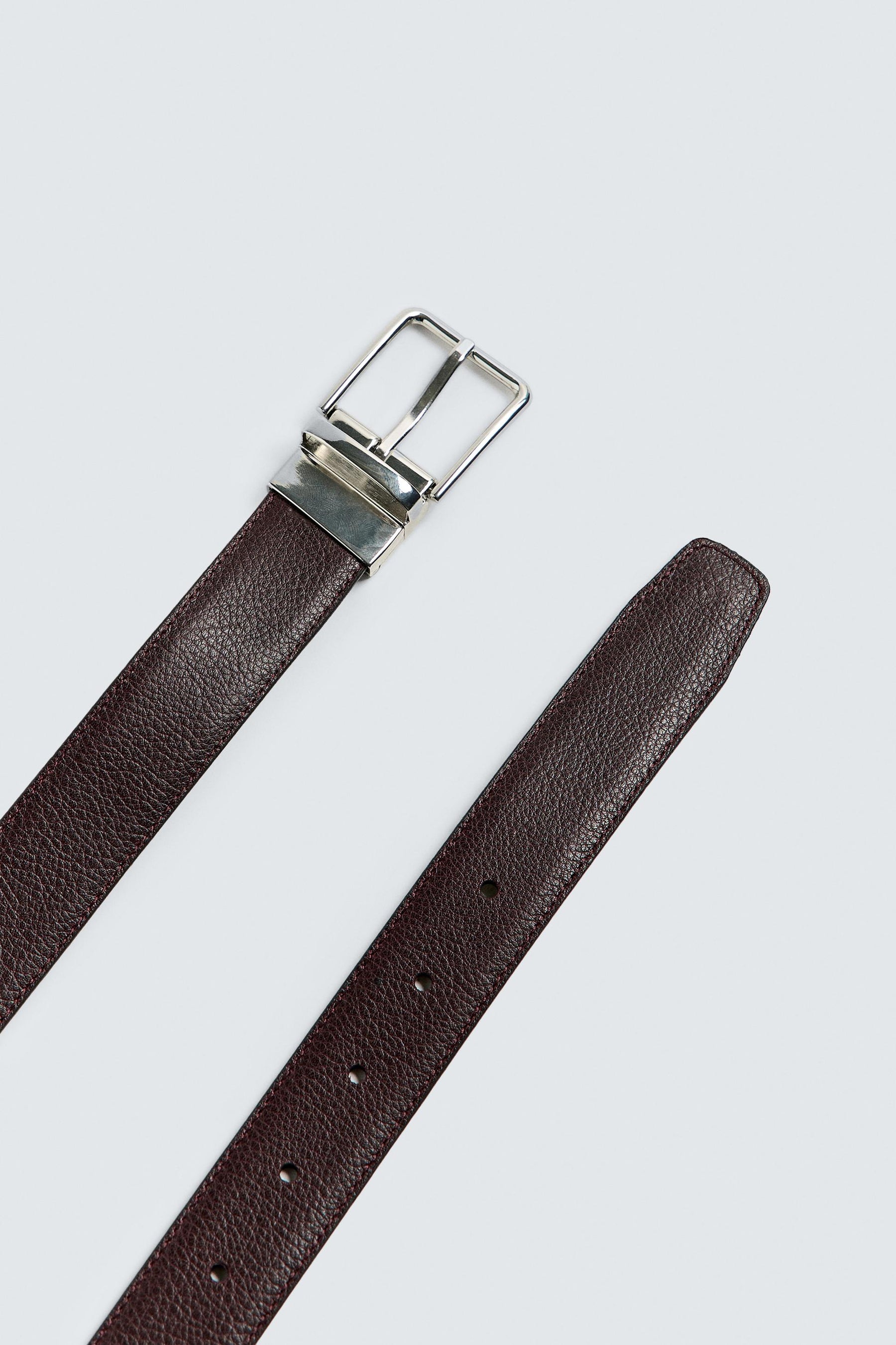 CONTRAST REVERSIBLE LEATHER BELT - Image 6