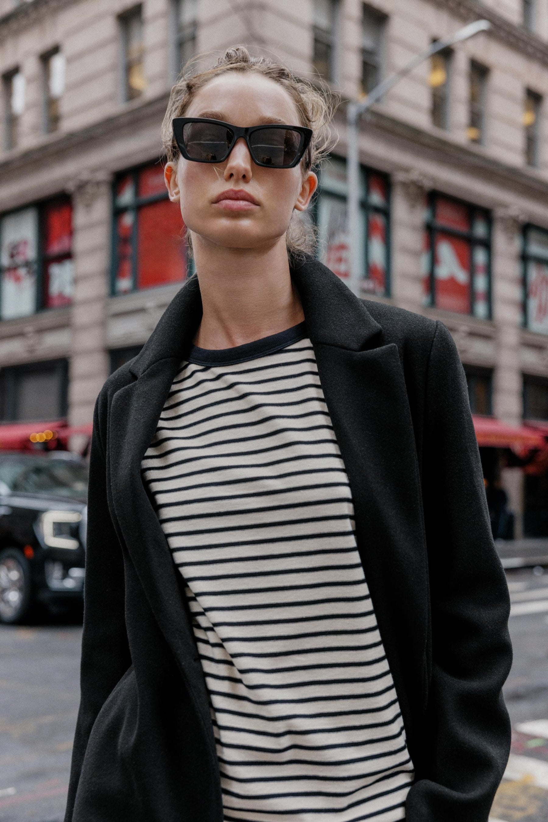 GESTREIFTES LANGARMHEMD