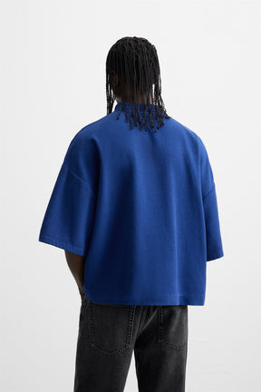 EMBROIDERED TEXT POLO SHIRT - Image 3