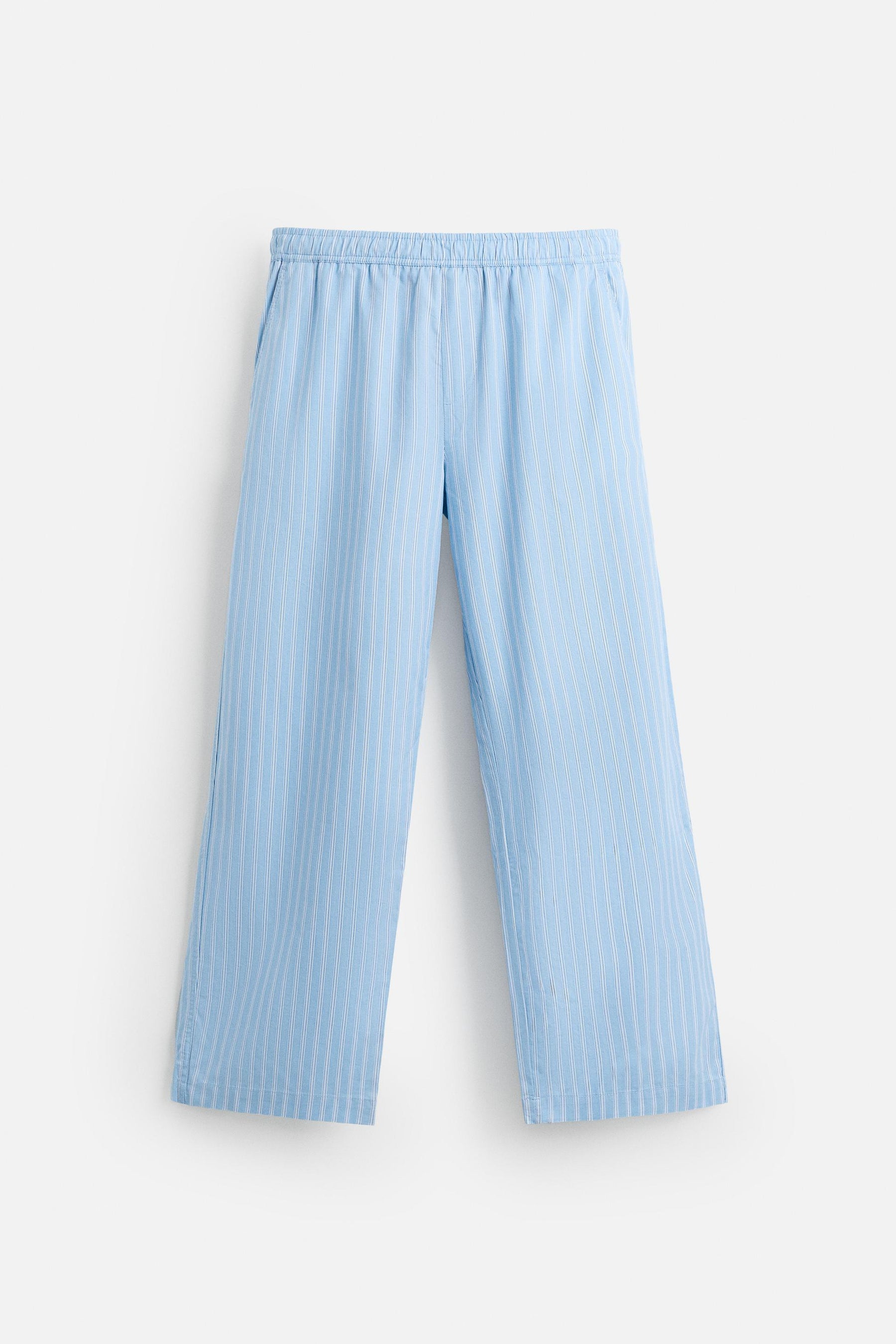 STRIPED TEXTURED TROUSERS - Image 7