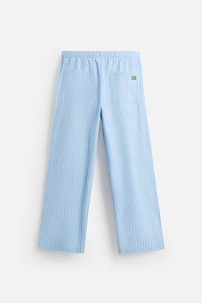 STRIPED TEXTURED TROUSERS - Image 8