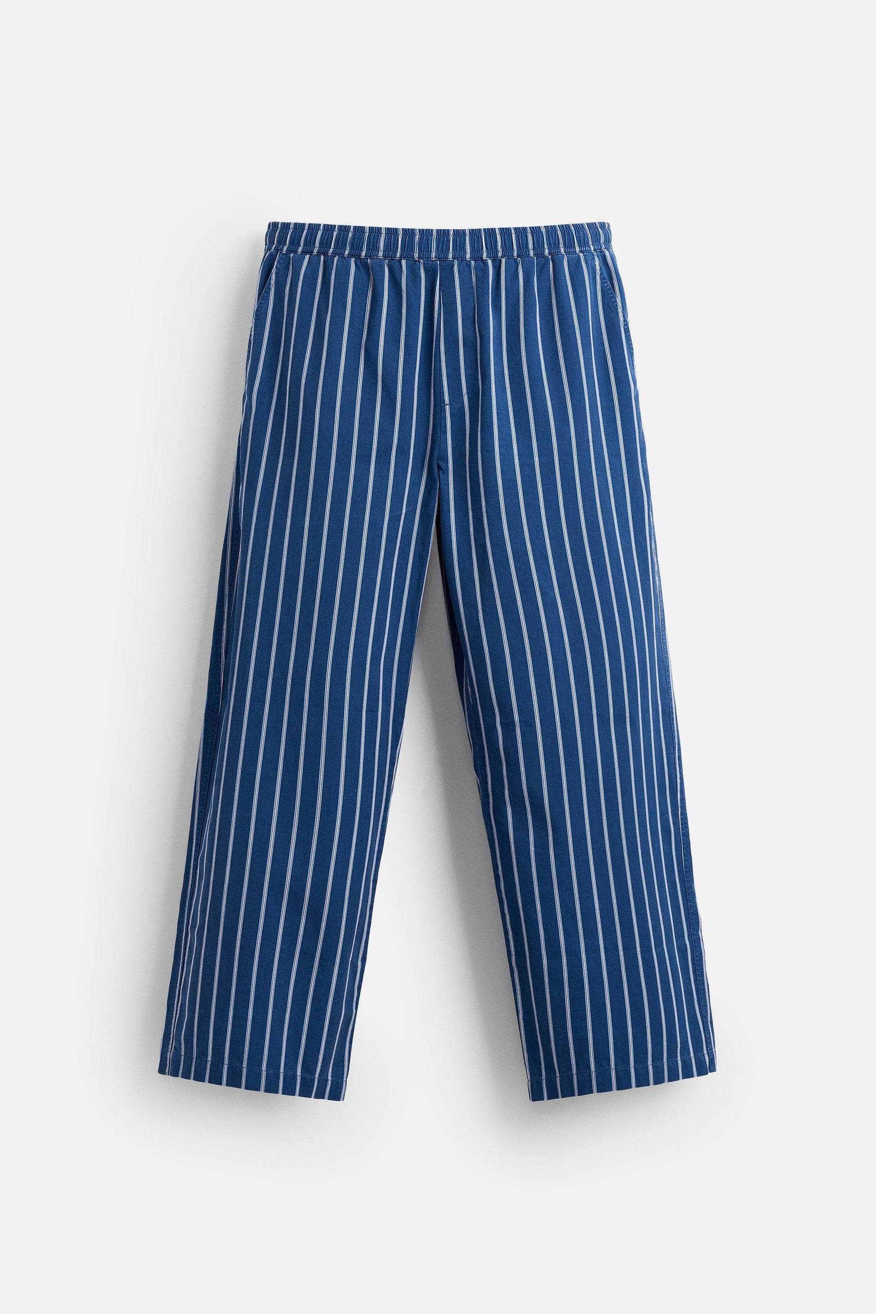 STRIPED RELAXED FIT TROUSERS - Image 7