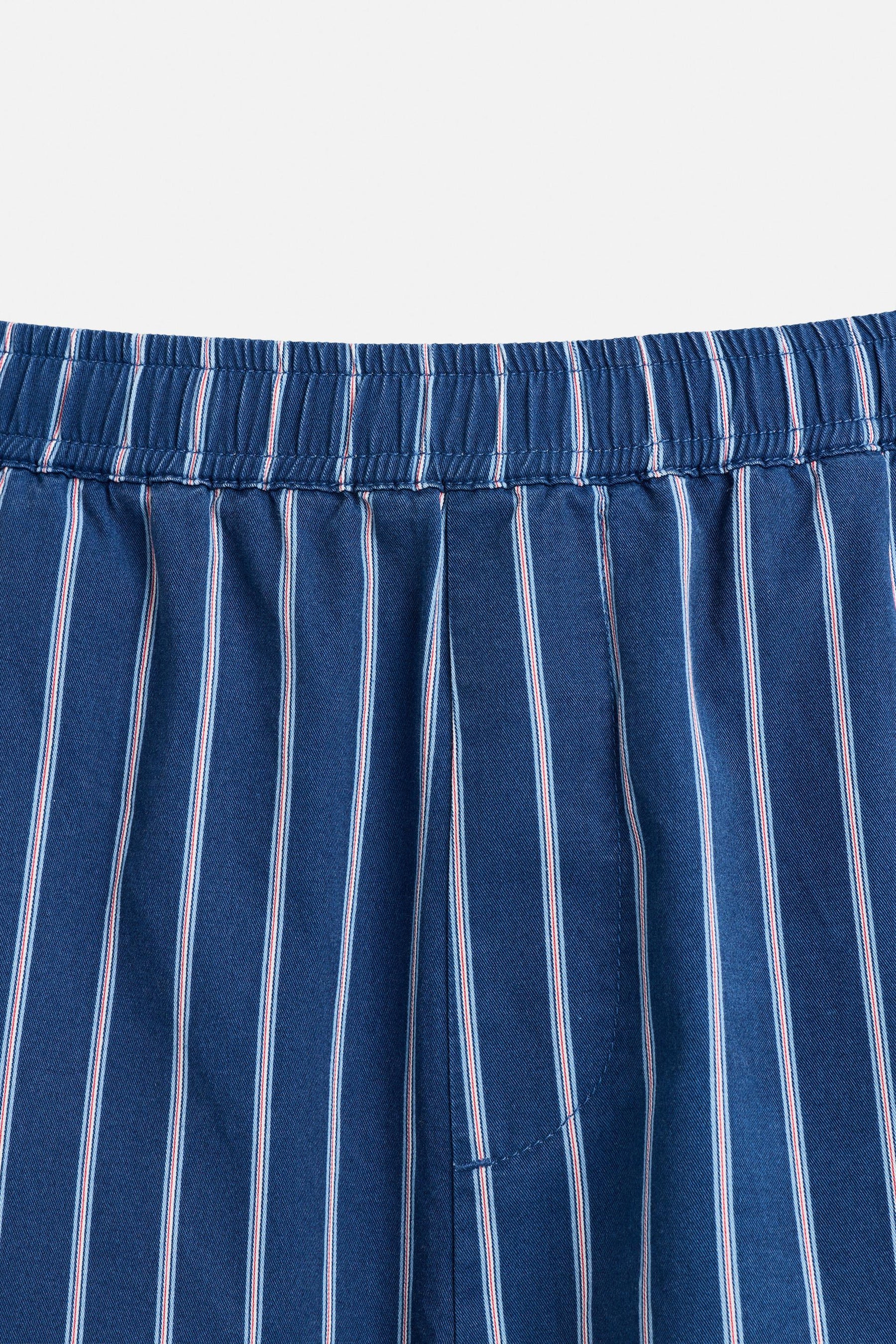 STRIPED RELAXED FIT TROUSERS - Image 9