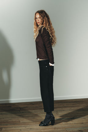 Jeans-Bermudashorts mit mittelhohem Bund