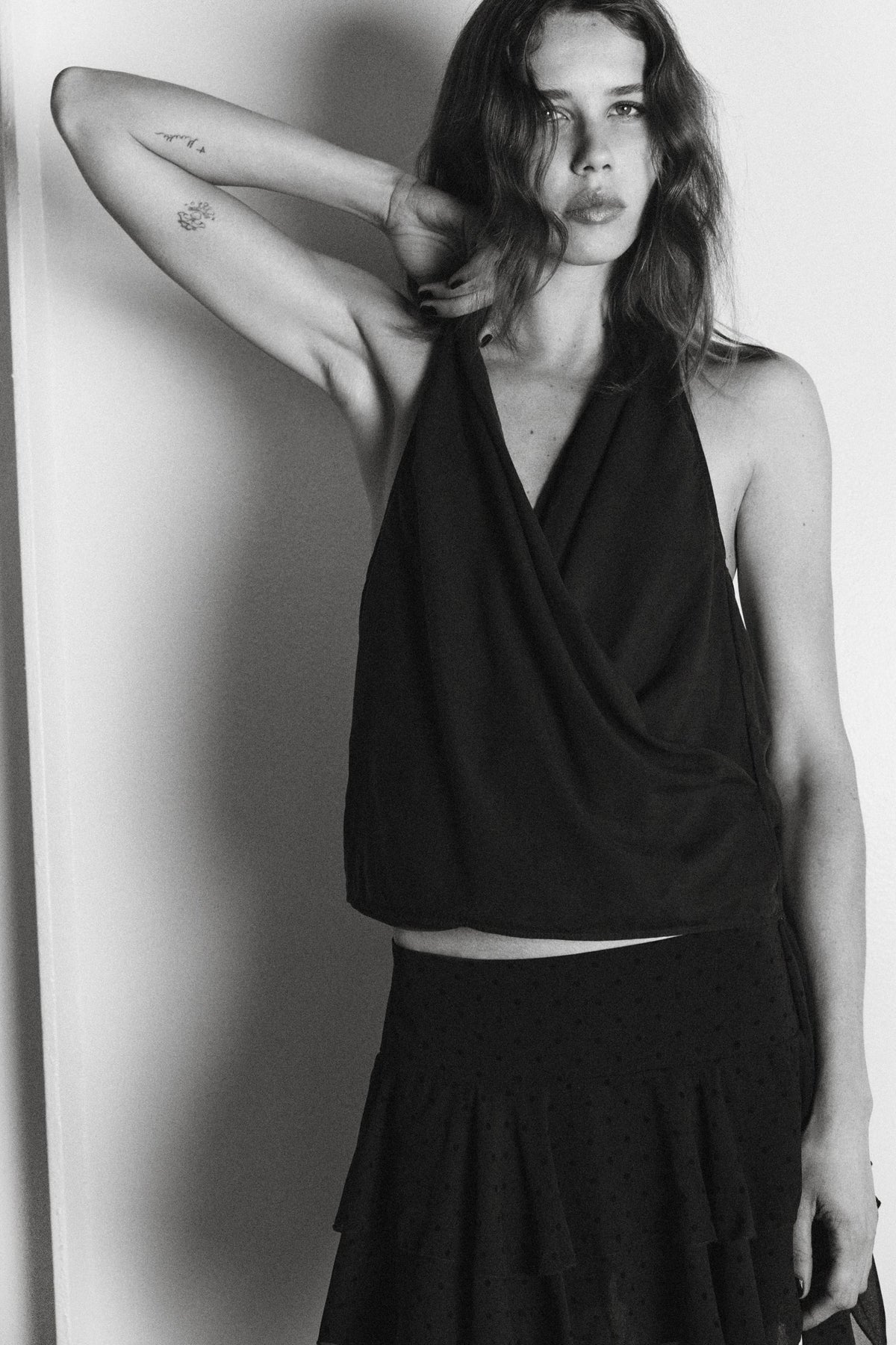 Drapiertes Neckholder-Top