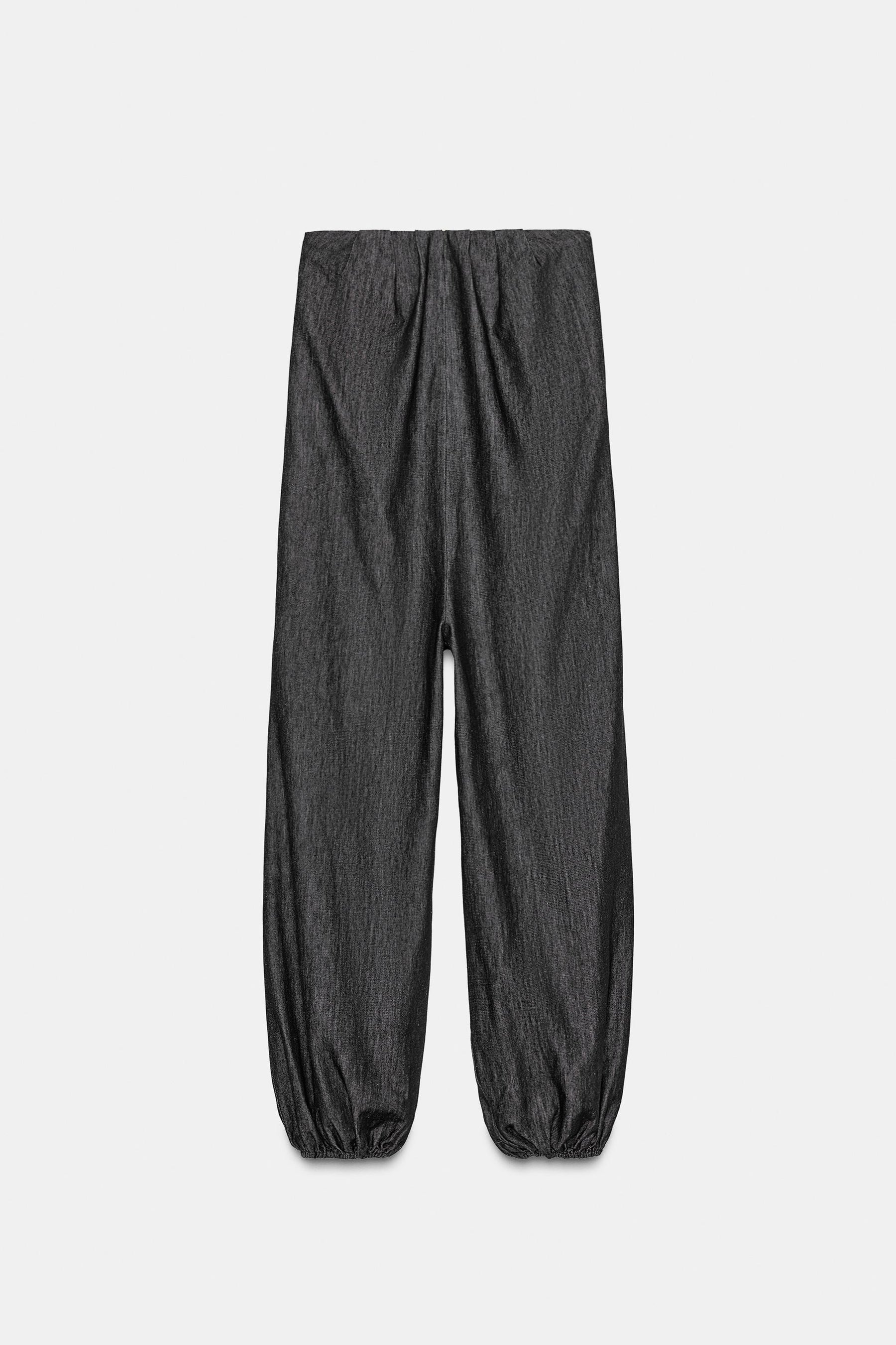 Denim-Bandeau-Jumpsuit