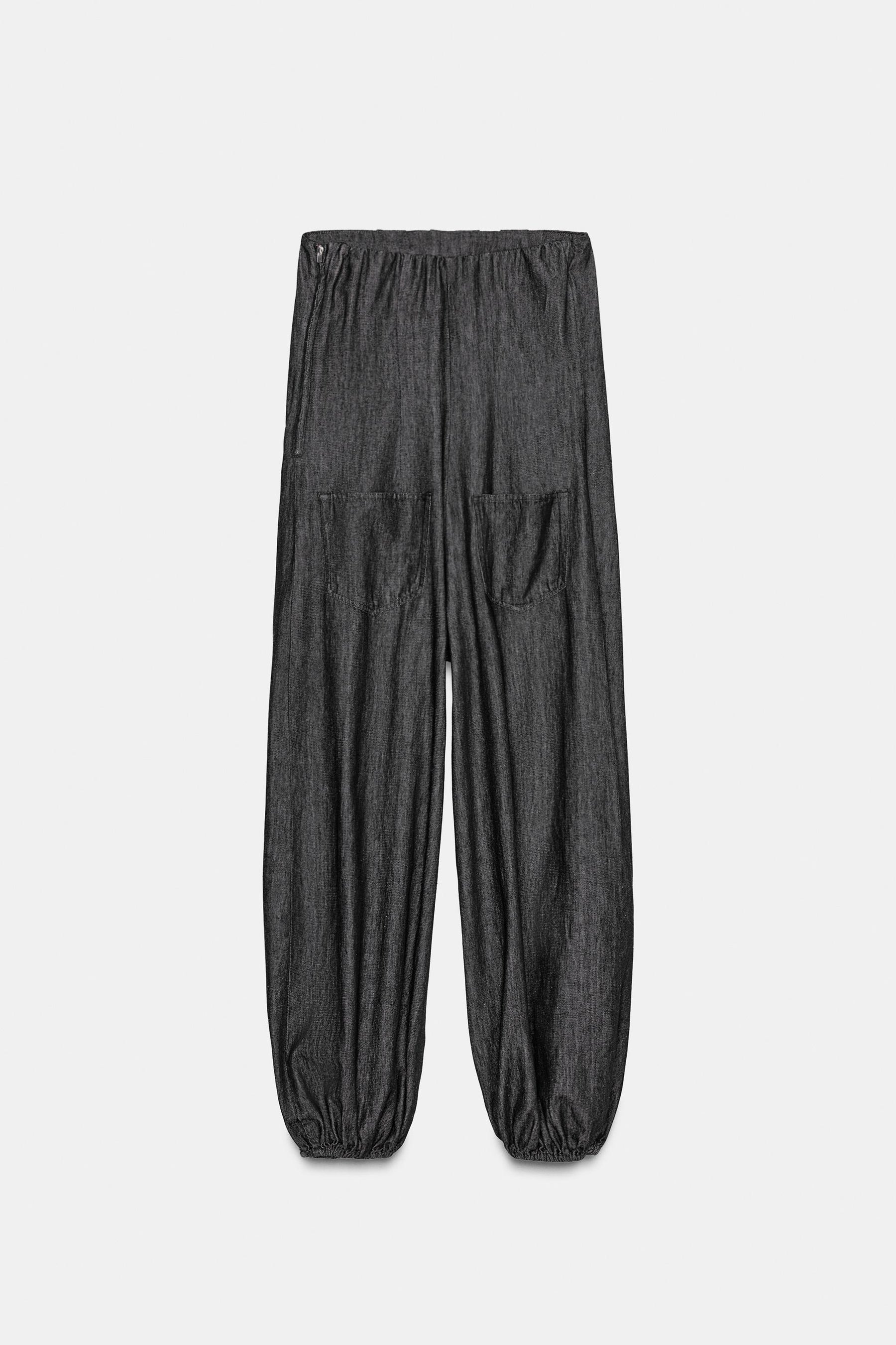 Denim-Bandeau-Jumpsuit