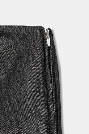 Denim-Bandeau-Jumpsuit