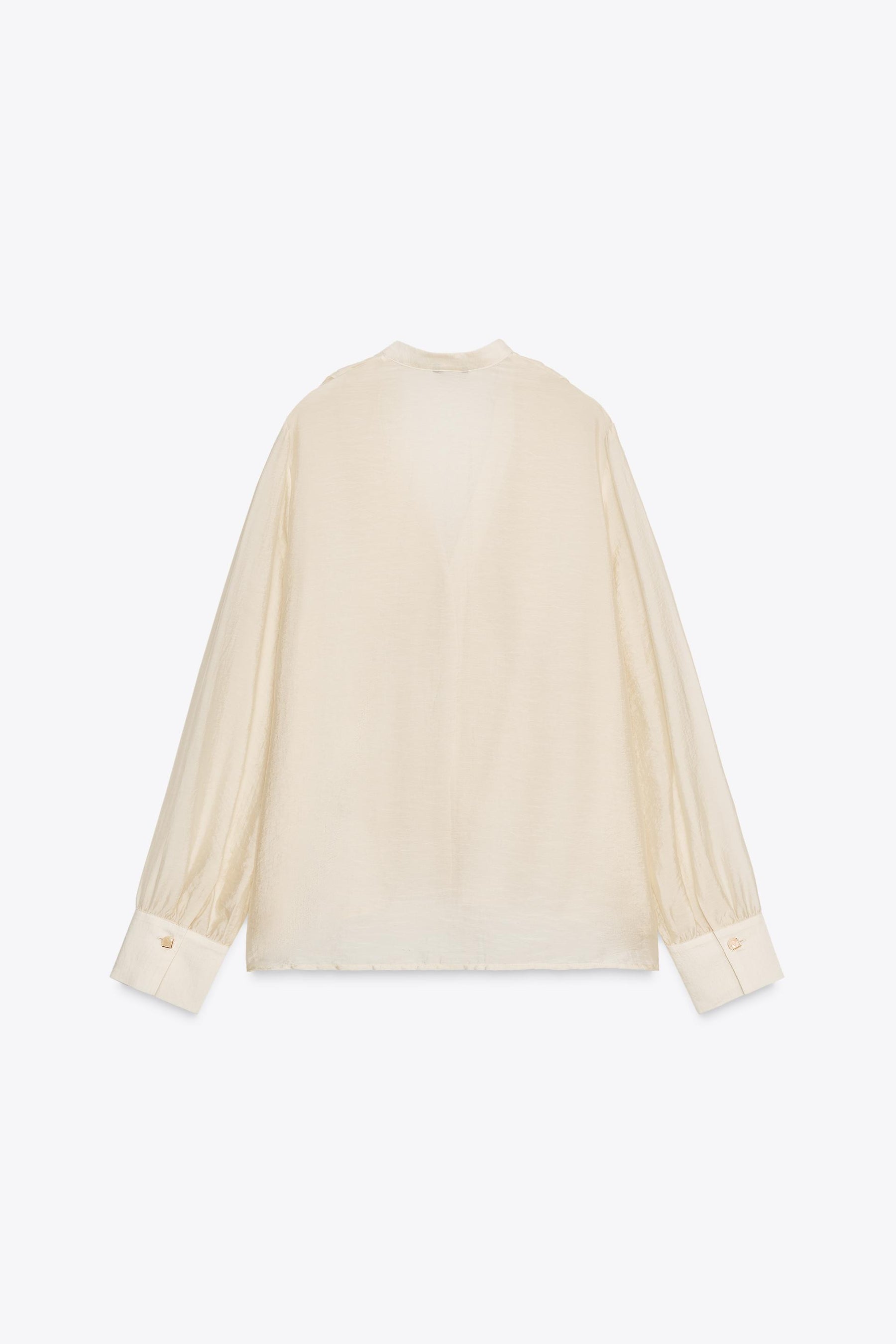 Rüschenbluse mit Bindekragen