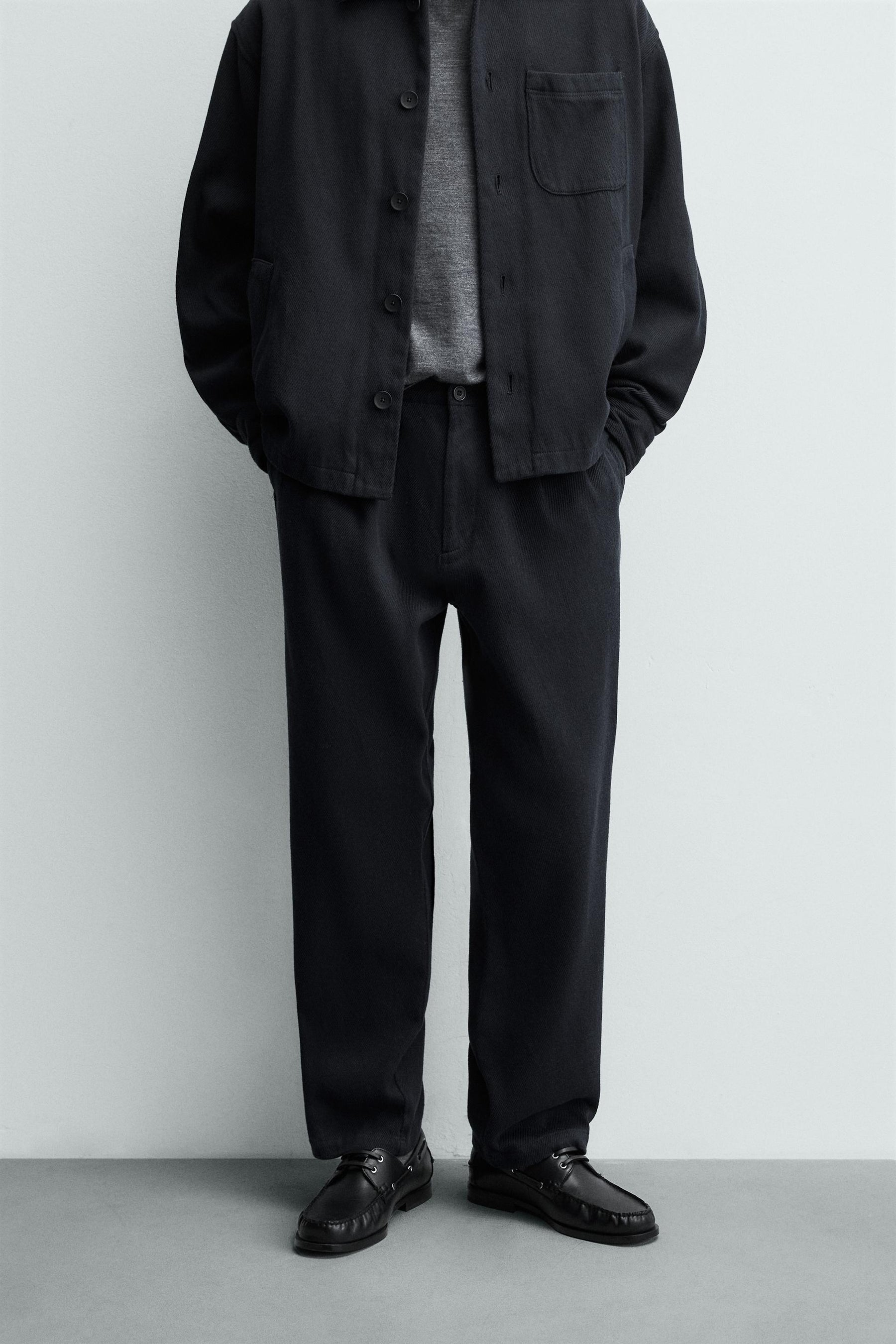 REGULAR FIT TWILL TROUSERS - Image 2