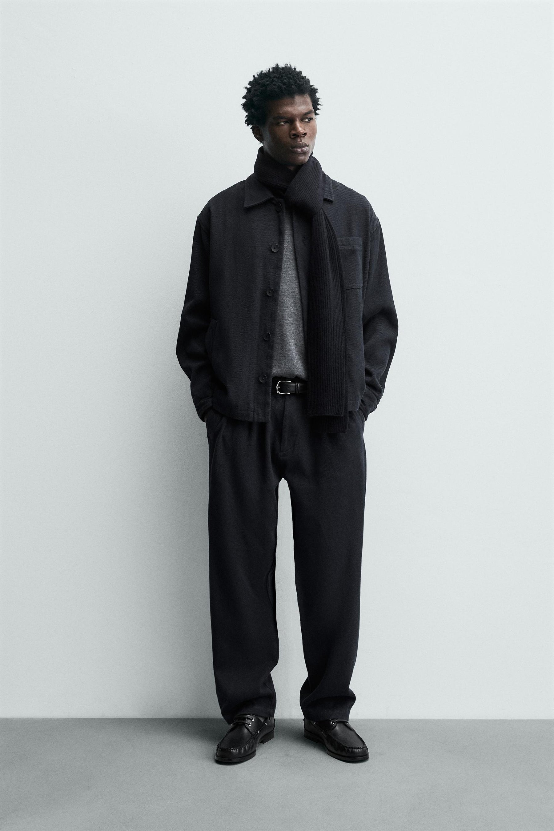 REGULAR FIT TWILL TROUSERS - Image 1