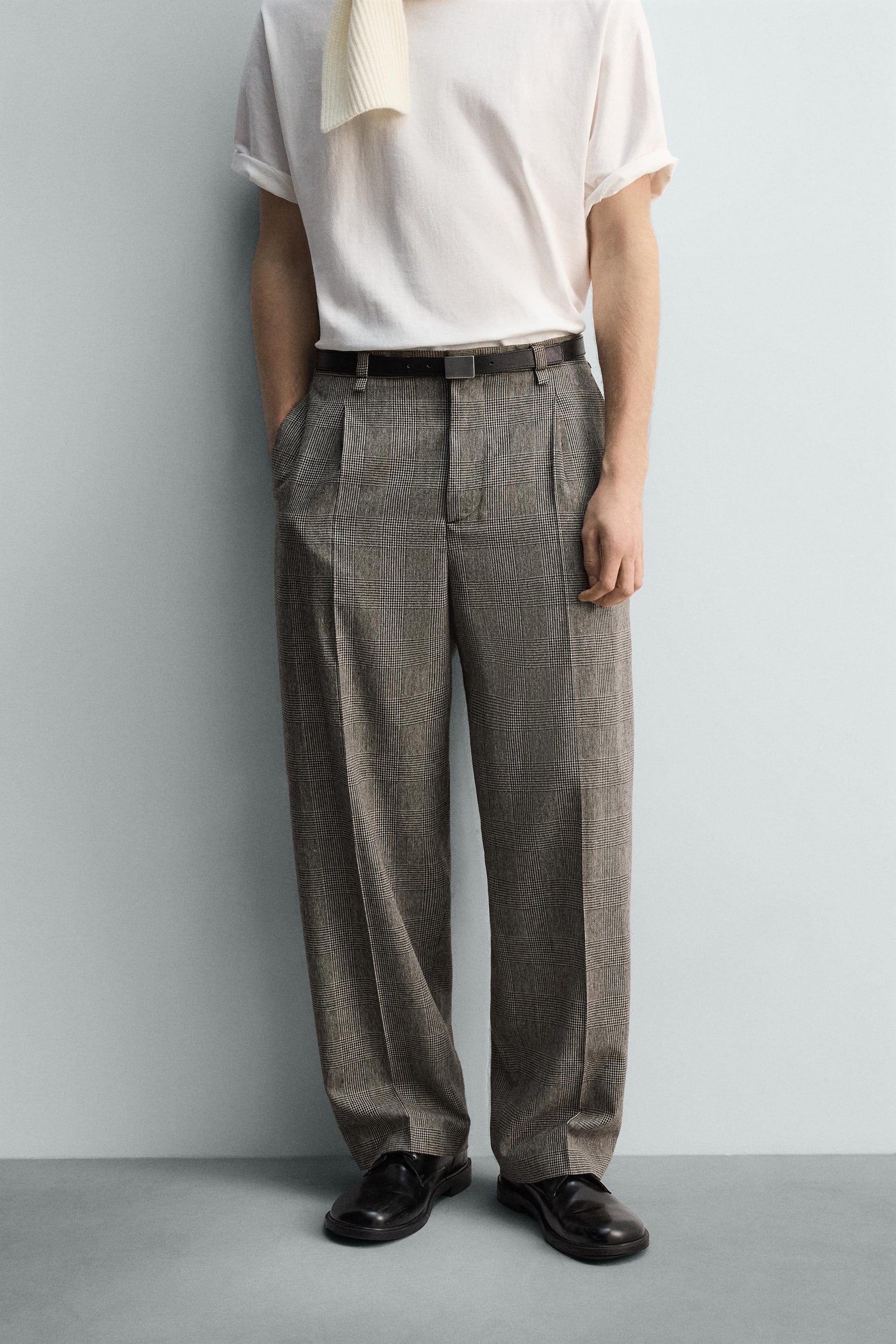 Plaid Relaxed Trousers