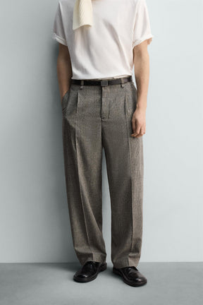 Plaid Relaxed Trousers