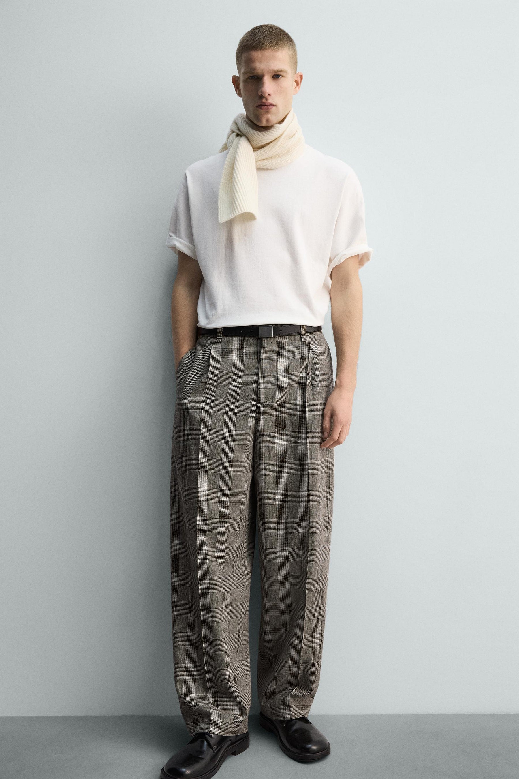 Plaid Relaxed Trousers