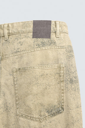 FADED PRINT BAGGY FIT TROUSERS - Image 8