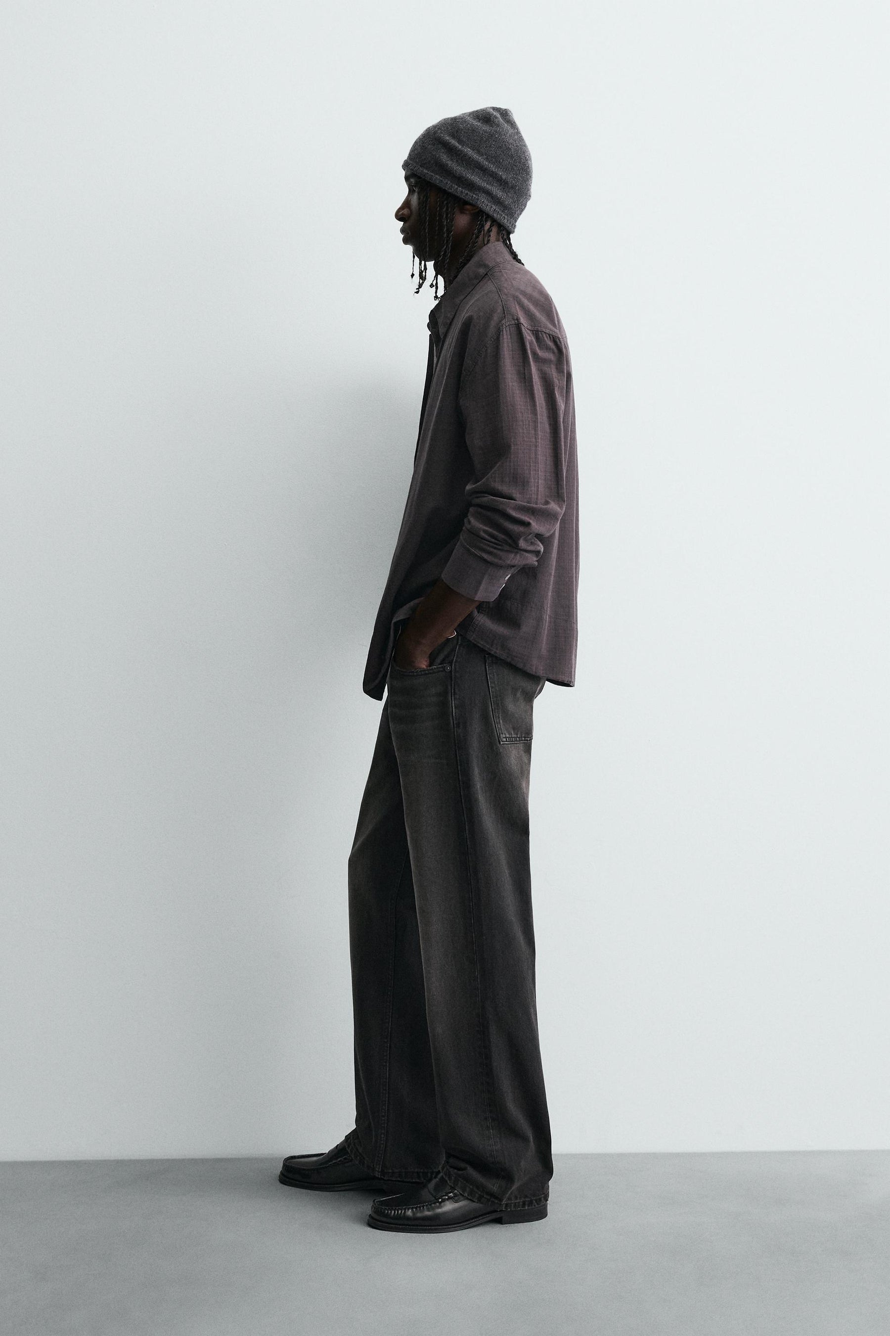 RELAXED FIT CHECK SHIRT - Image 4