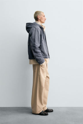 WASHED HOODED JACKET - Image 4