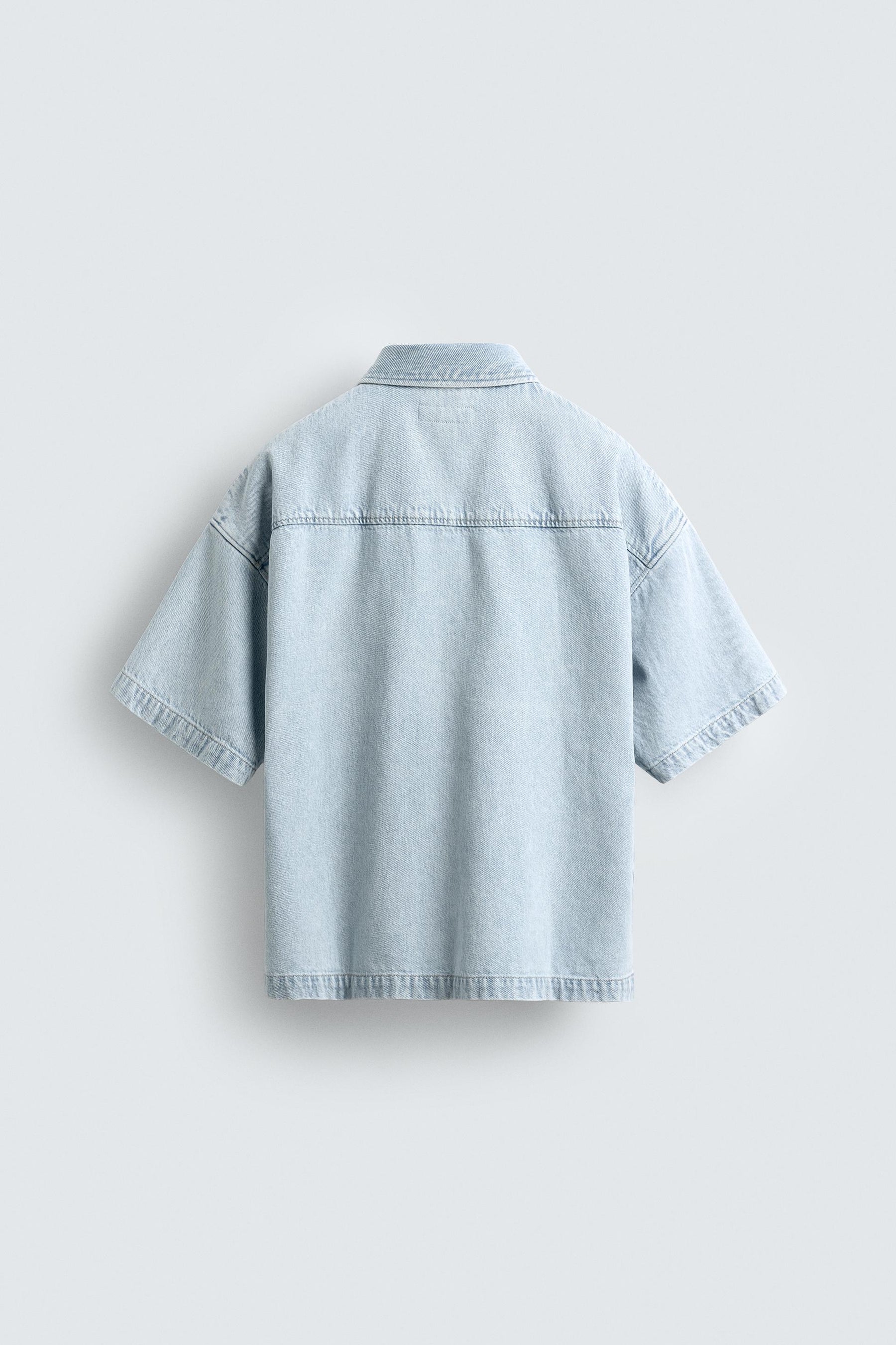 LIGHT DENIM POLO SHIRT - Image 7