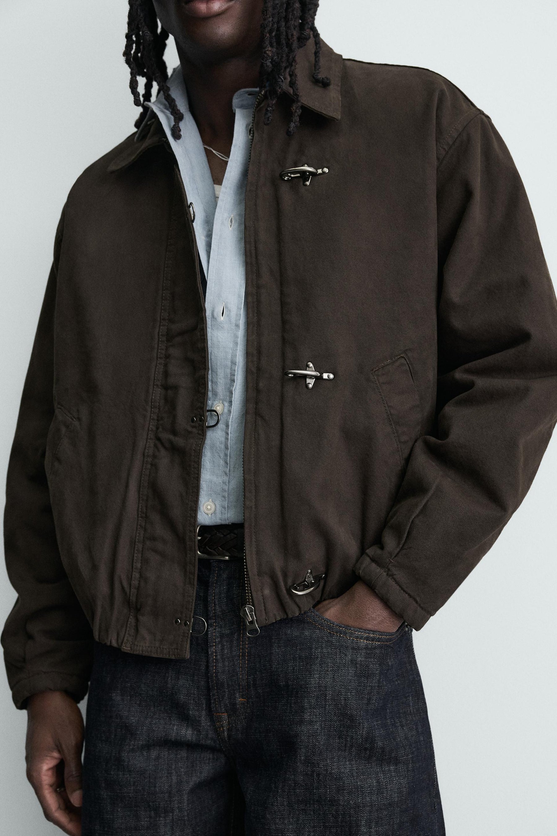 Toggle Cropped Jacket