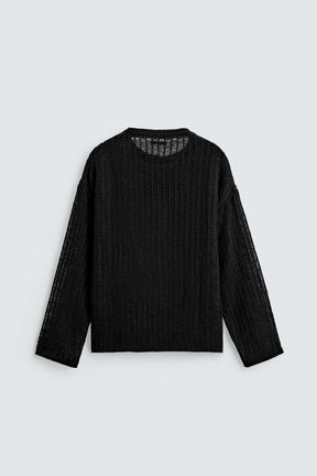 TEXTURED MESH JUMPER - Image 7