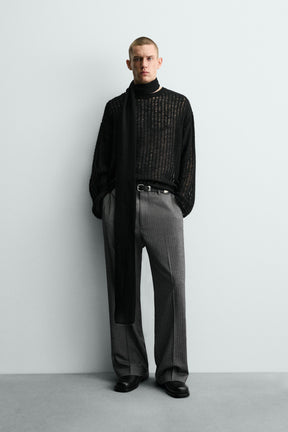 TEXTURED MESH JUMPER - Image 1