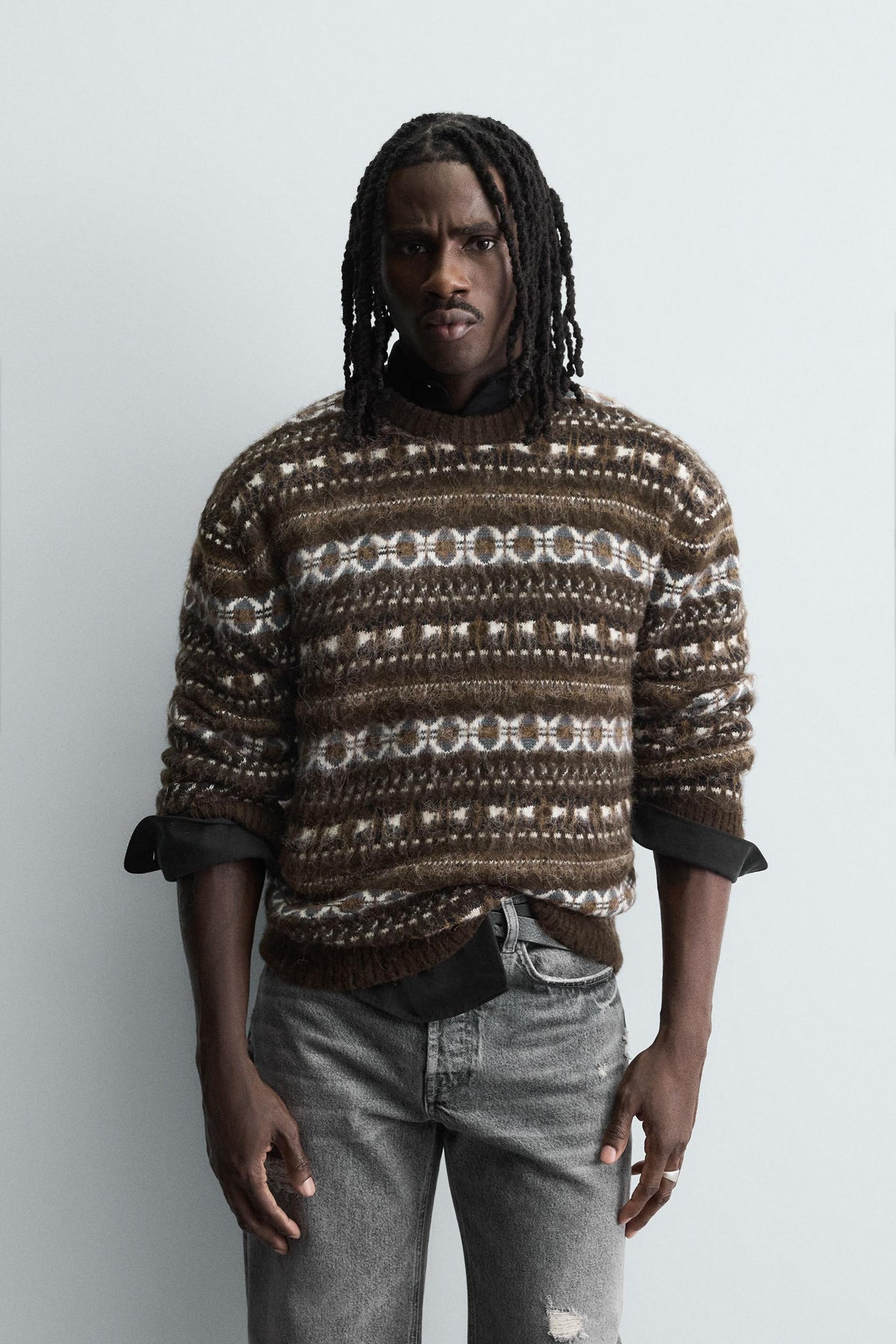 GEOMETRIC JACQUARD JUMPER - Image 2