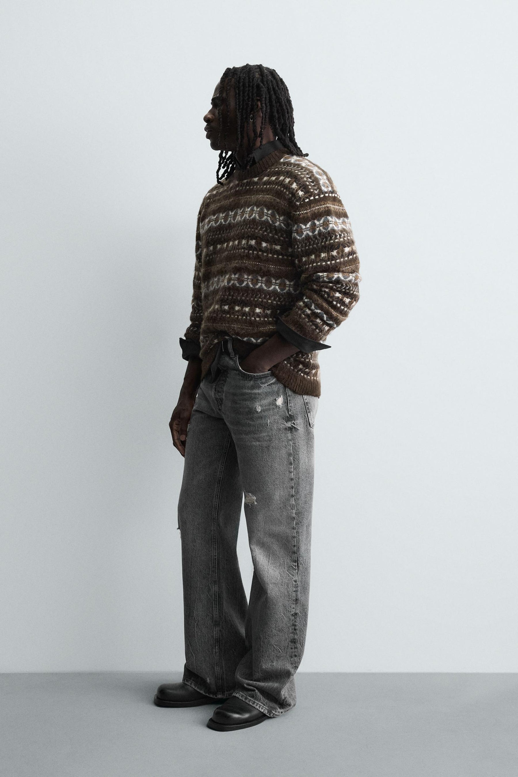 GEOMETRIC JACQUARD JUMPER - Image 4