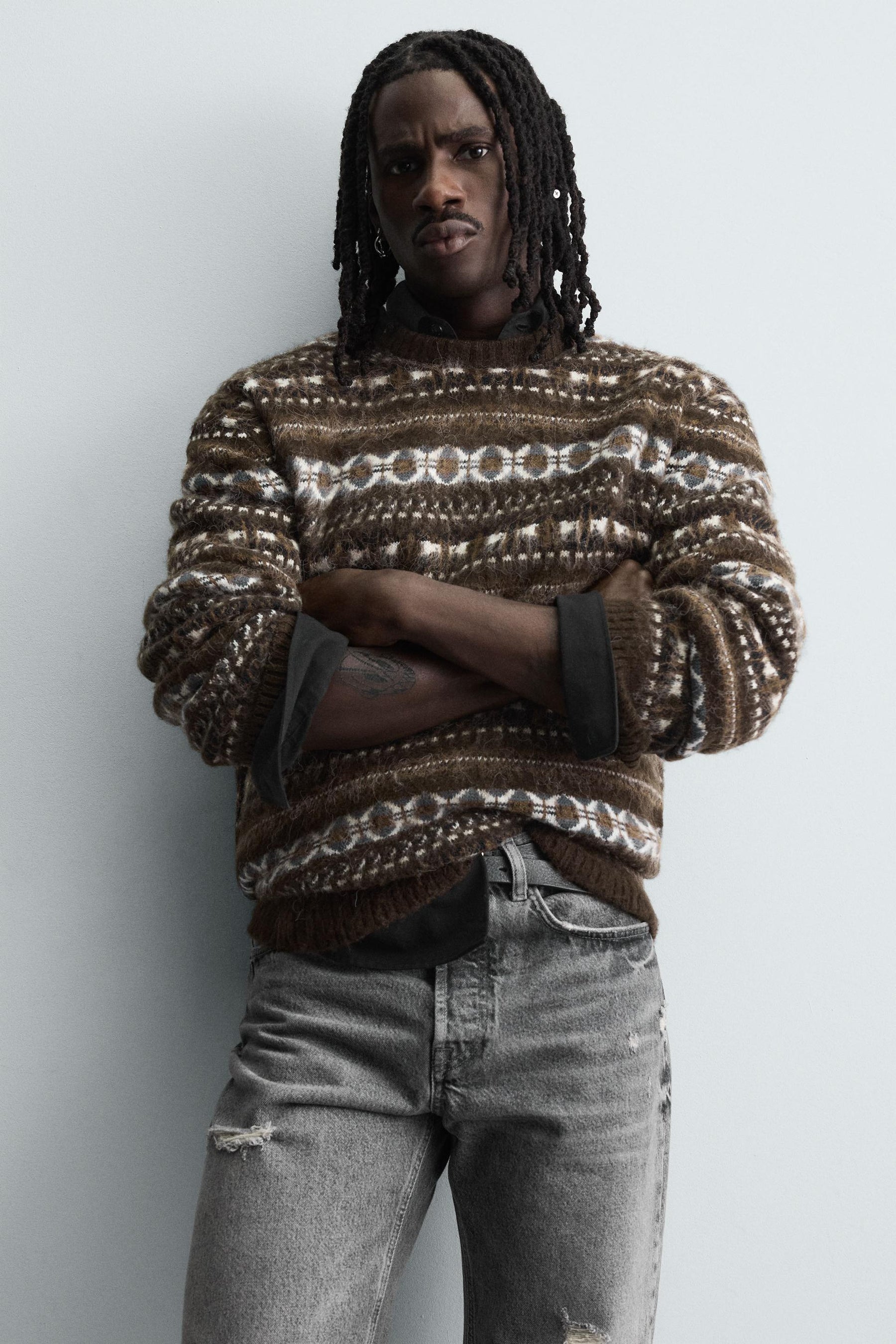 GEOMETRIC JACQUARD JUMPER - Image 5