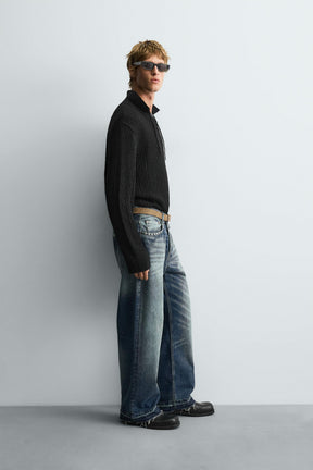 TEXTURED KNIT CORD POLO SHIRT - Image 4