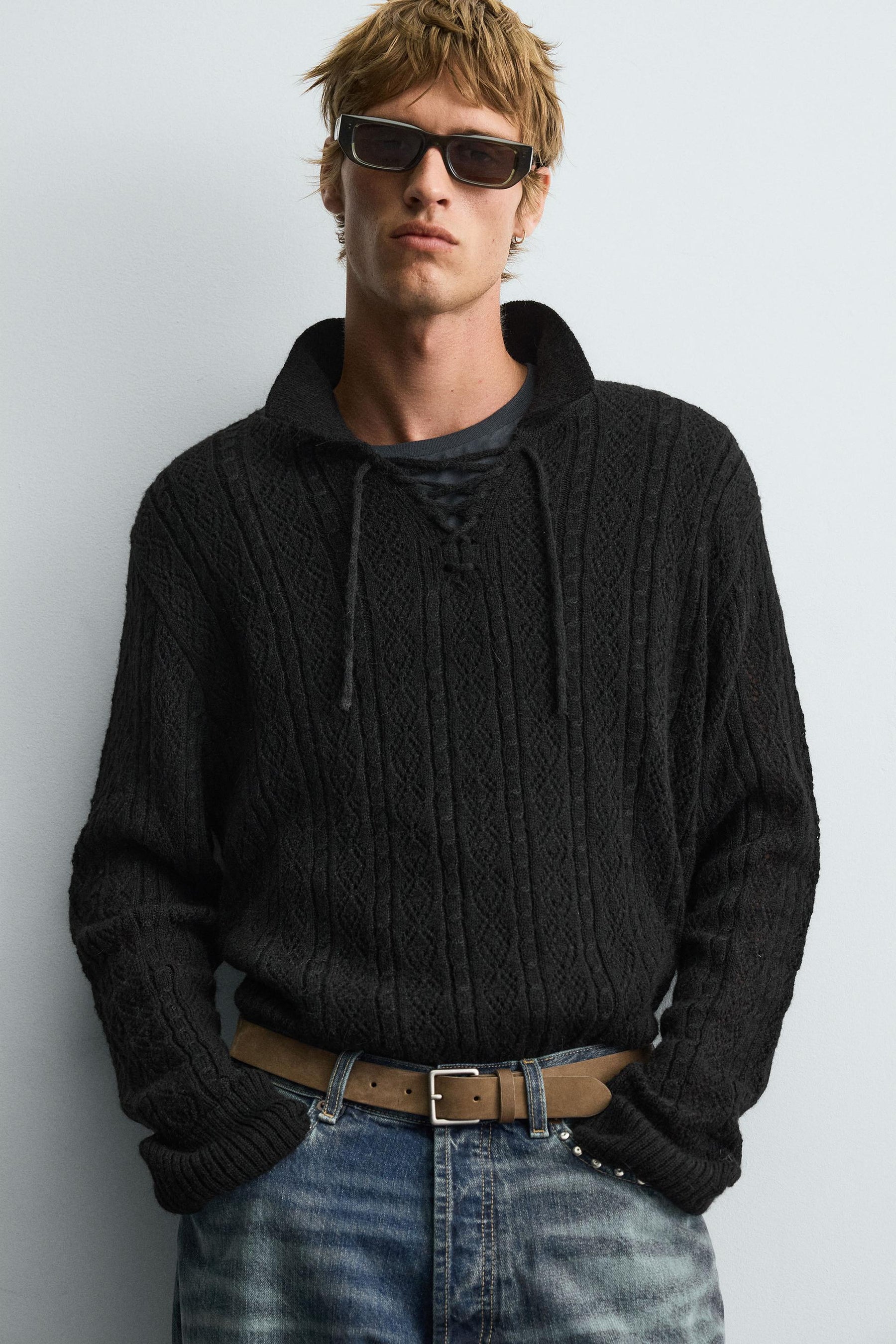TEXTURED KNIT CORD POLO SHIRT - Image 5