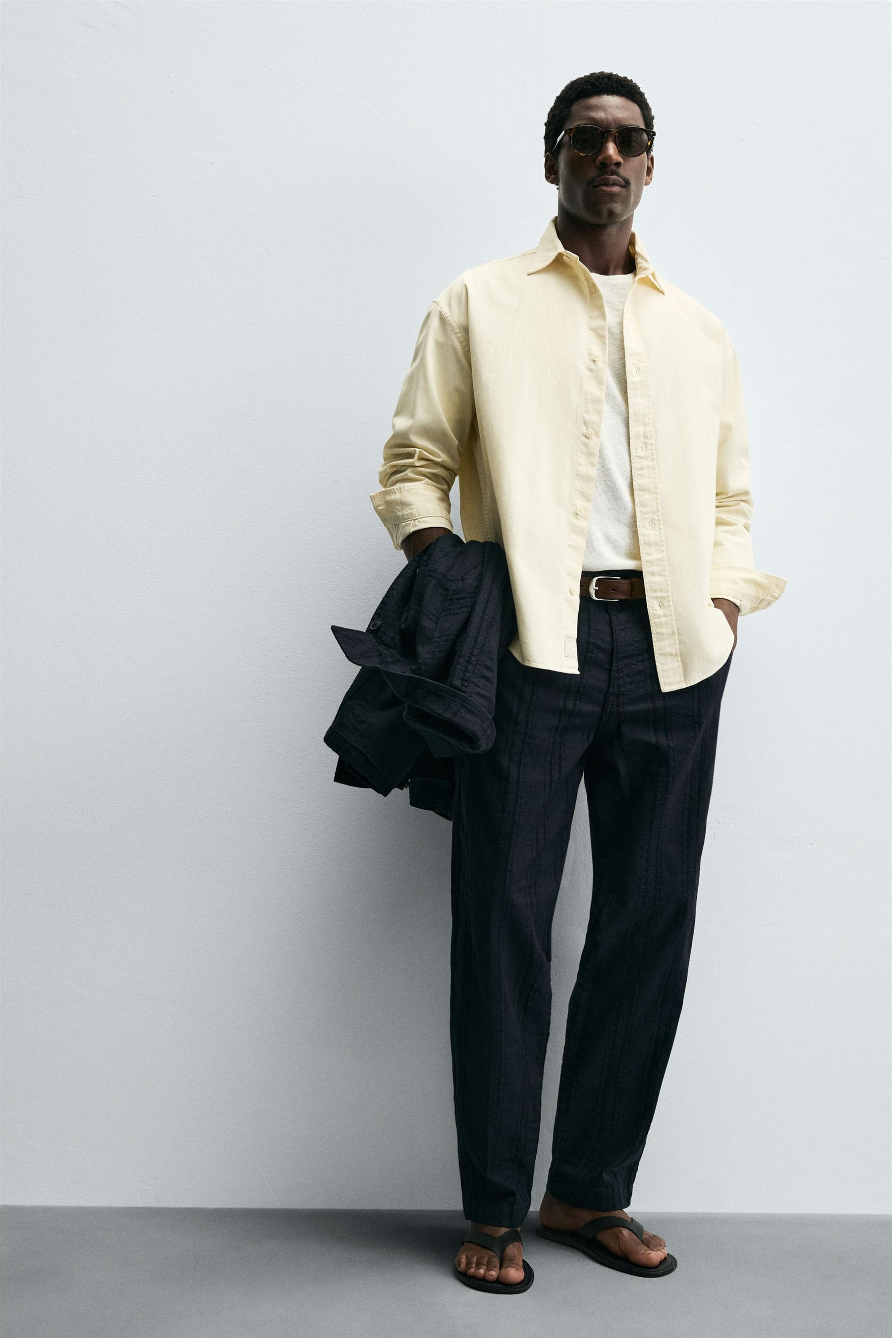 STRIPED JACQUARD TROUSERS - Image 6